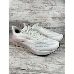 Women's Brooks Launch 11 White/Pink Running Shoes Sz 9.5B Athletic Gym EUC!!!
